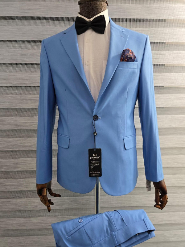 David Bossi Light Blue Suit